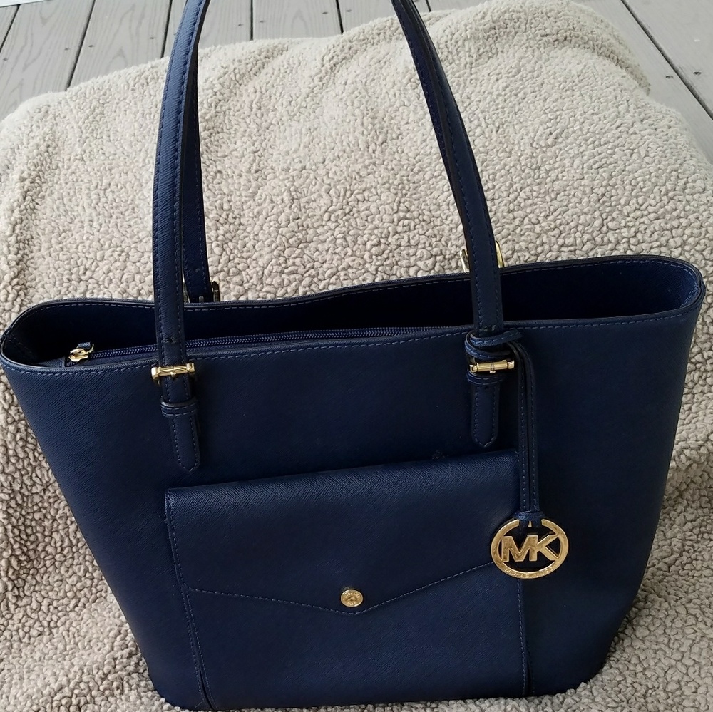 Michael Kors Jet set Tote Navy Blue